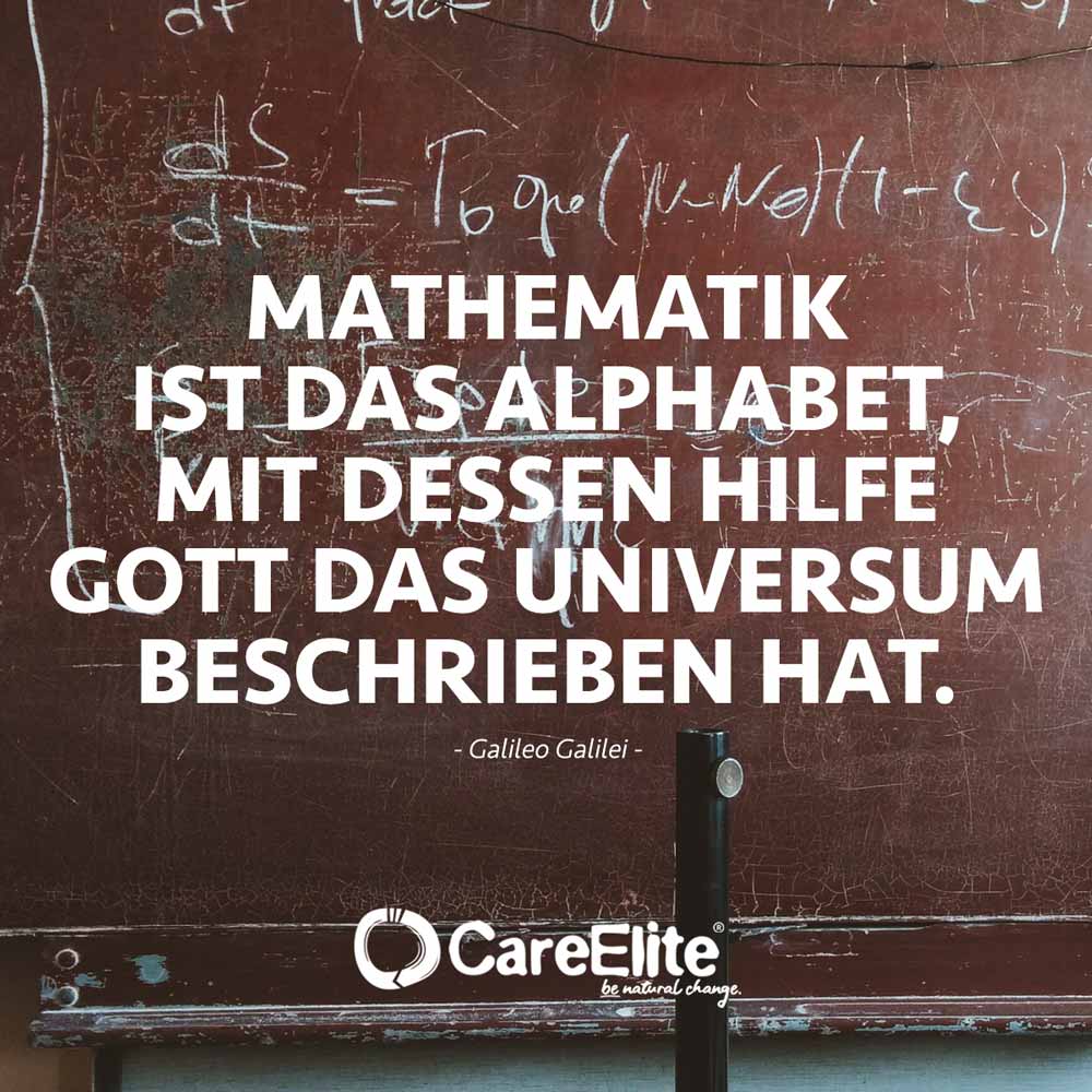 Mathematik ist Alphabet Galileo Galilei Zitat