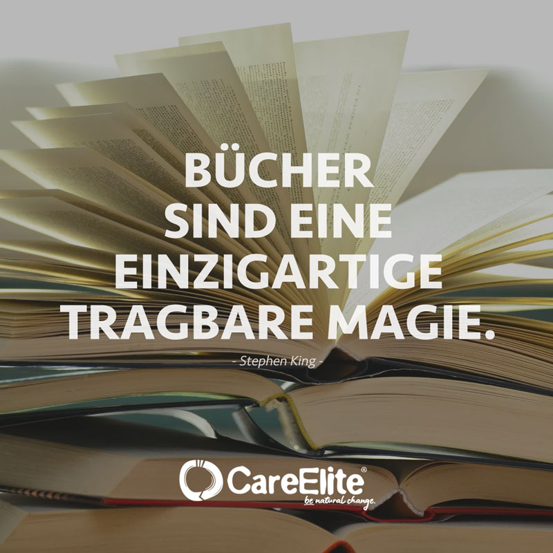 Bücher sind eine einzigartige, tragbare Magie Zitat Stephen King