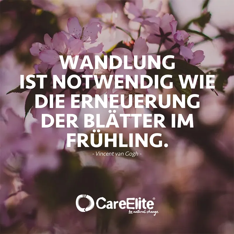 "Wandlung ist notwendig wie die Erneuerung der Blätter im Frühling." (Vincent van Gogh)