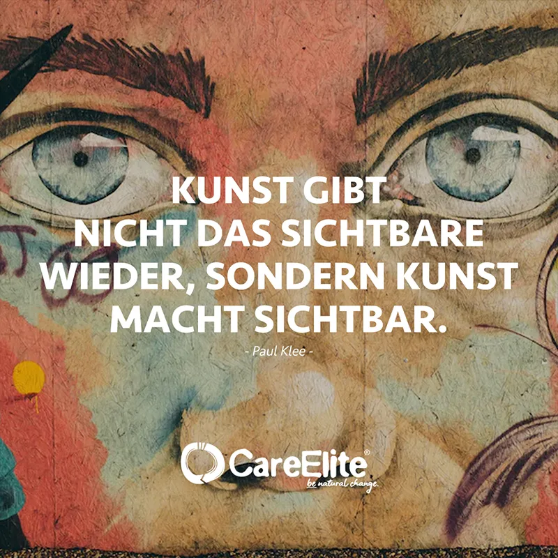 "Kunst gibt nicht das Sichtbare wieder, sondern Kunst macht sichtbar." (Paul Klee)